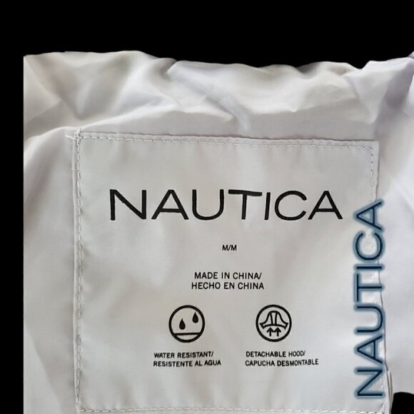 Nautica | Women's Hooded  Puffer Jacket Detachable Fx Fur Hood | Silver | NWOT - Picture 11 of 15